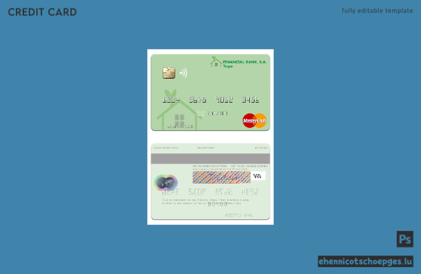Vorschau der Mastercard der Togo Financial Bank